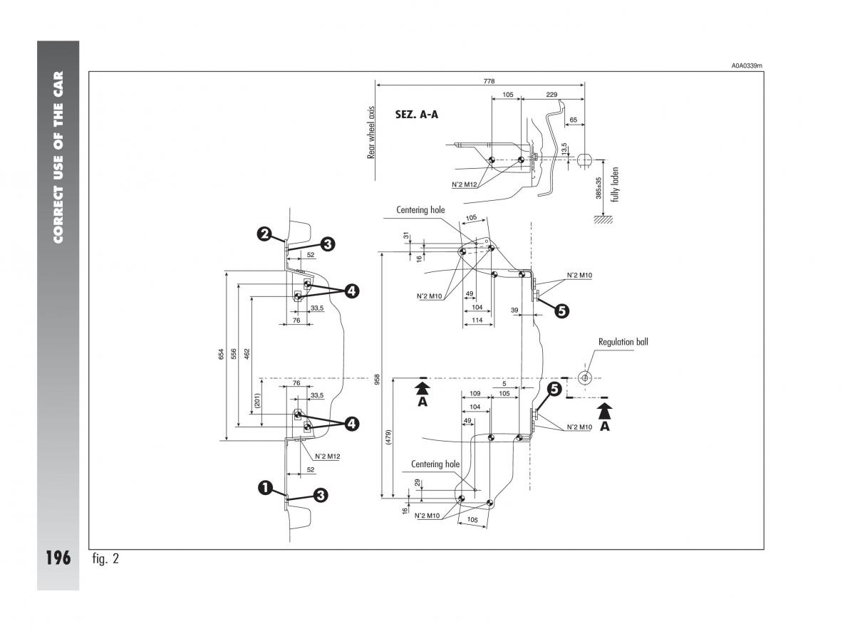 Alfa Romeo 147 owners manual / page 197