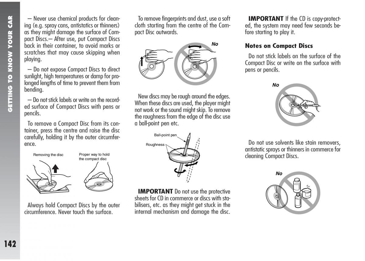 Alfa Romeo 147 GTA owners manual / page 143