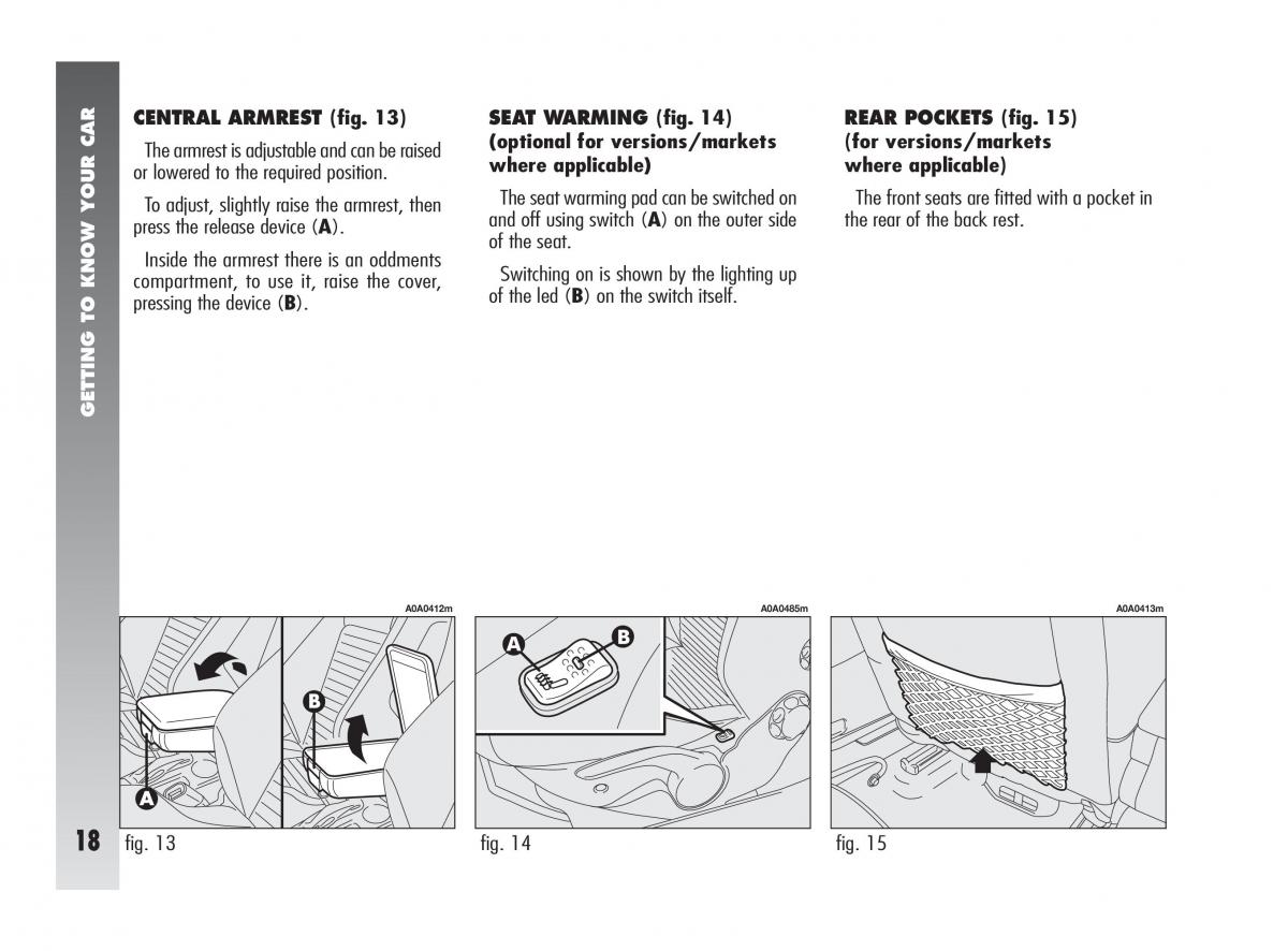 Alfa Romeo 147 GTA owners manual / page 19