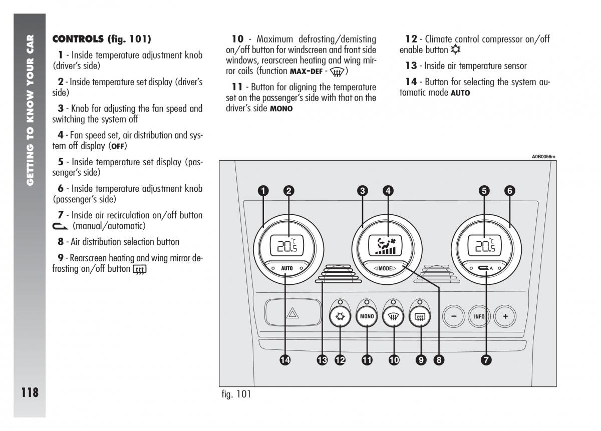 Alfa Romeo 156 owners manual / page 119