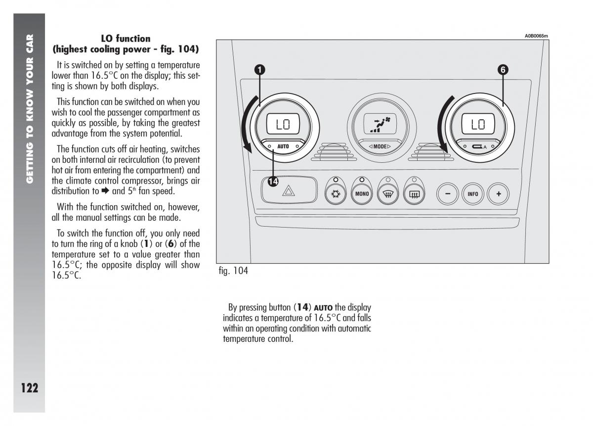 Alfa Romeo 156 owners manual / page 123