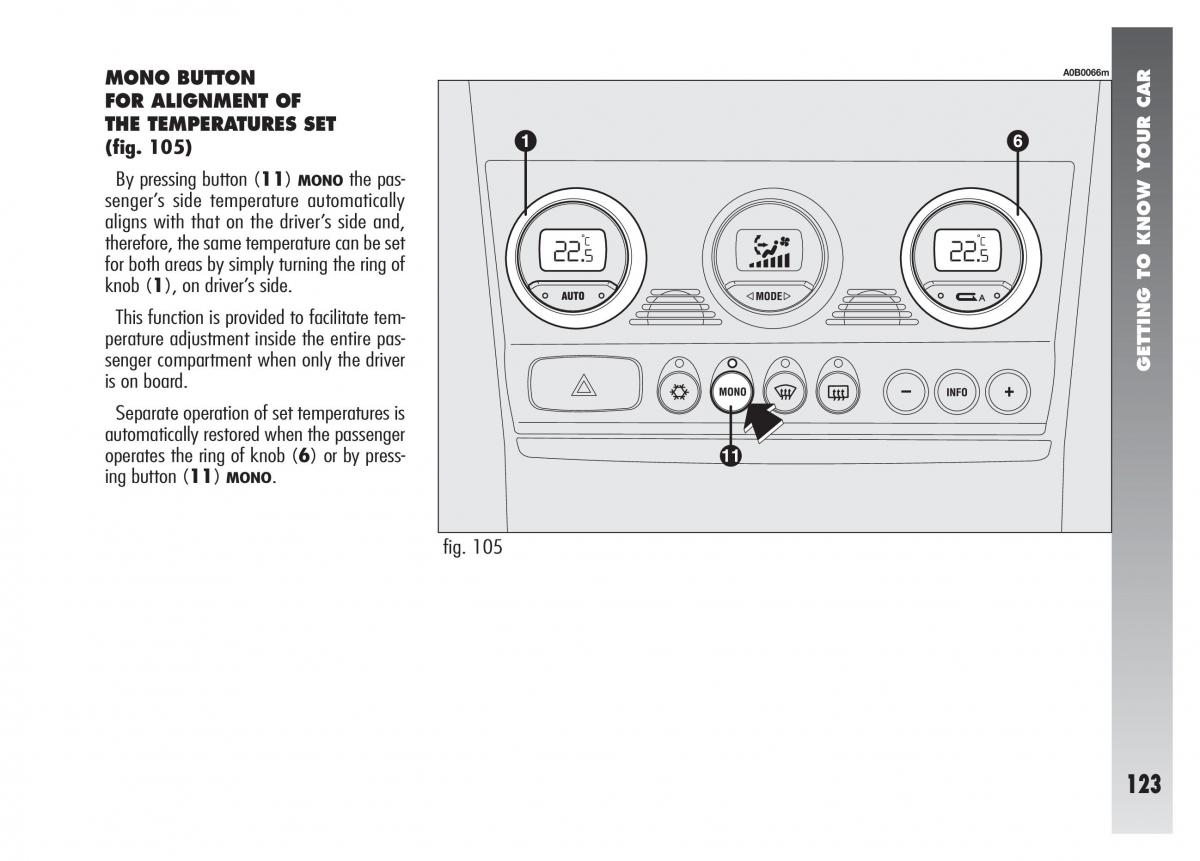 Alfa Romeo 156 owners manual / page 124