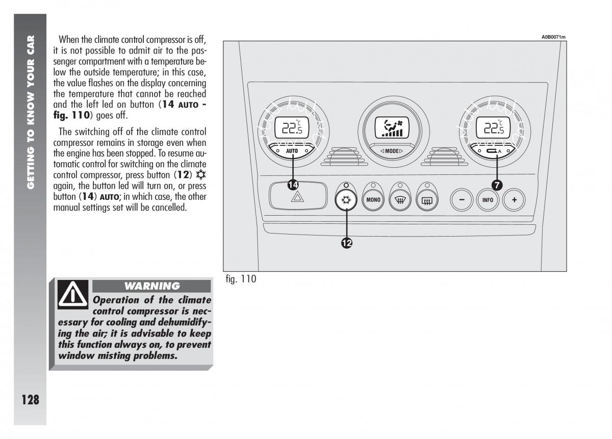 Alfa Romeo 156 owners manual / page 129