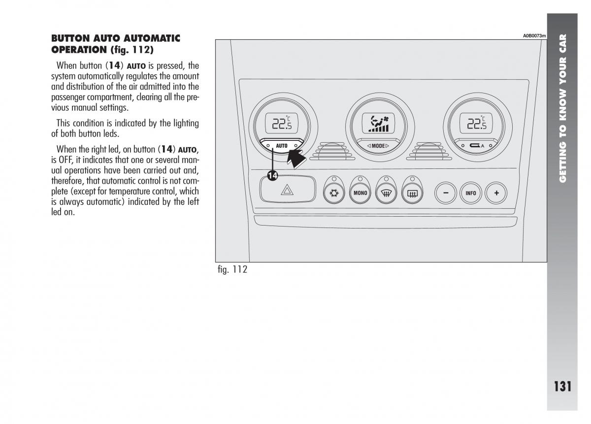 Alfa Romeo 156 owners manual / page 132