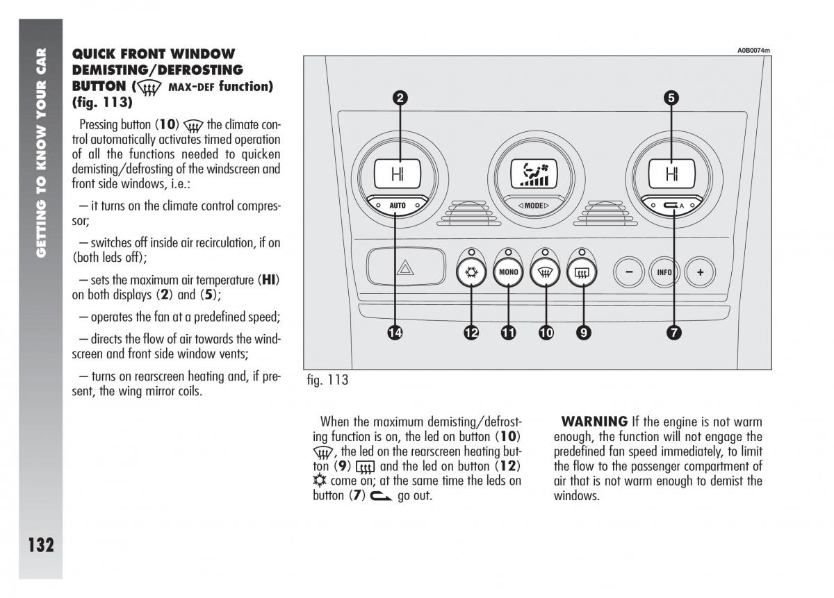 Alfa Romeo 156 owners manual / page 133