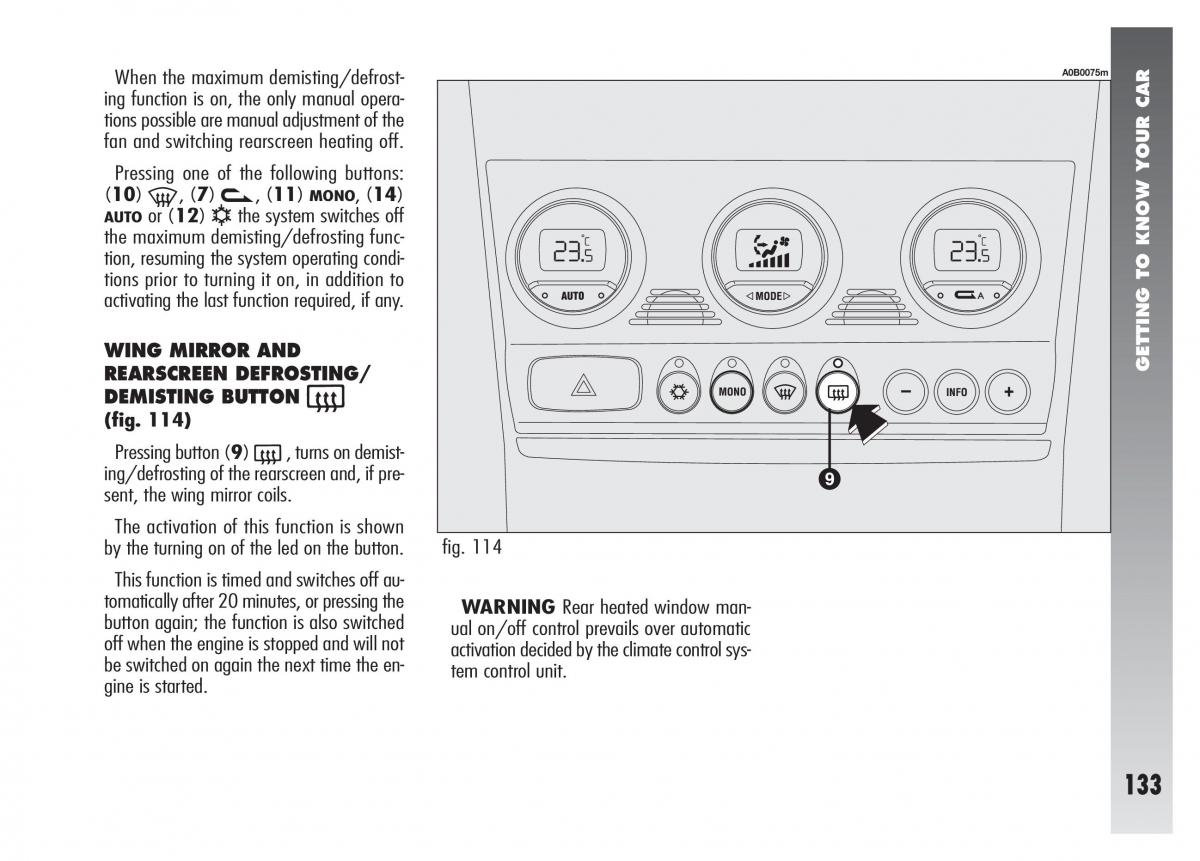 Alfa Romeo 156 owners manual / page 134