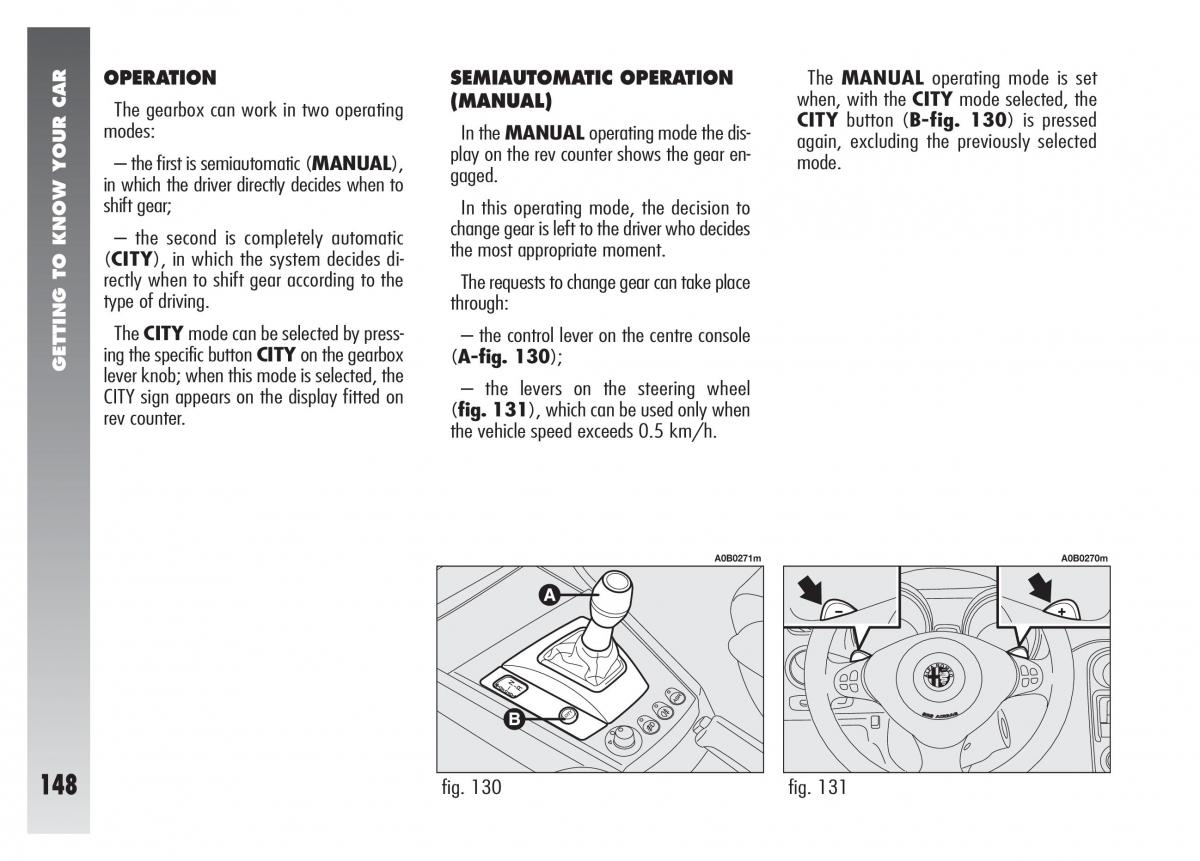 Alfa Romeo 156 owners manual / page 149