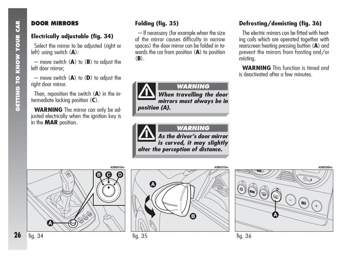 Alfa Romeo 156 owners manual / page 27