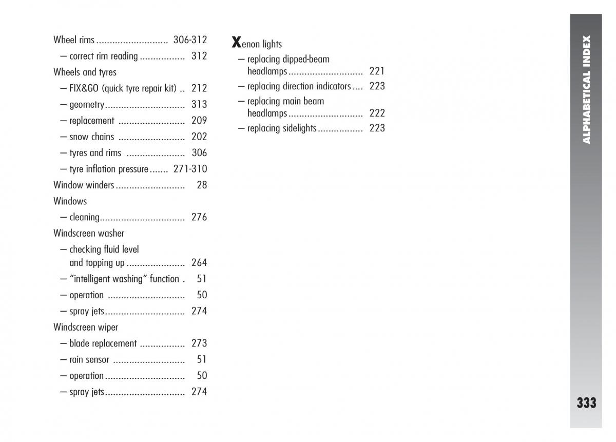 Alfa Romeo 156 owners manual / page 334