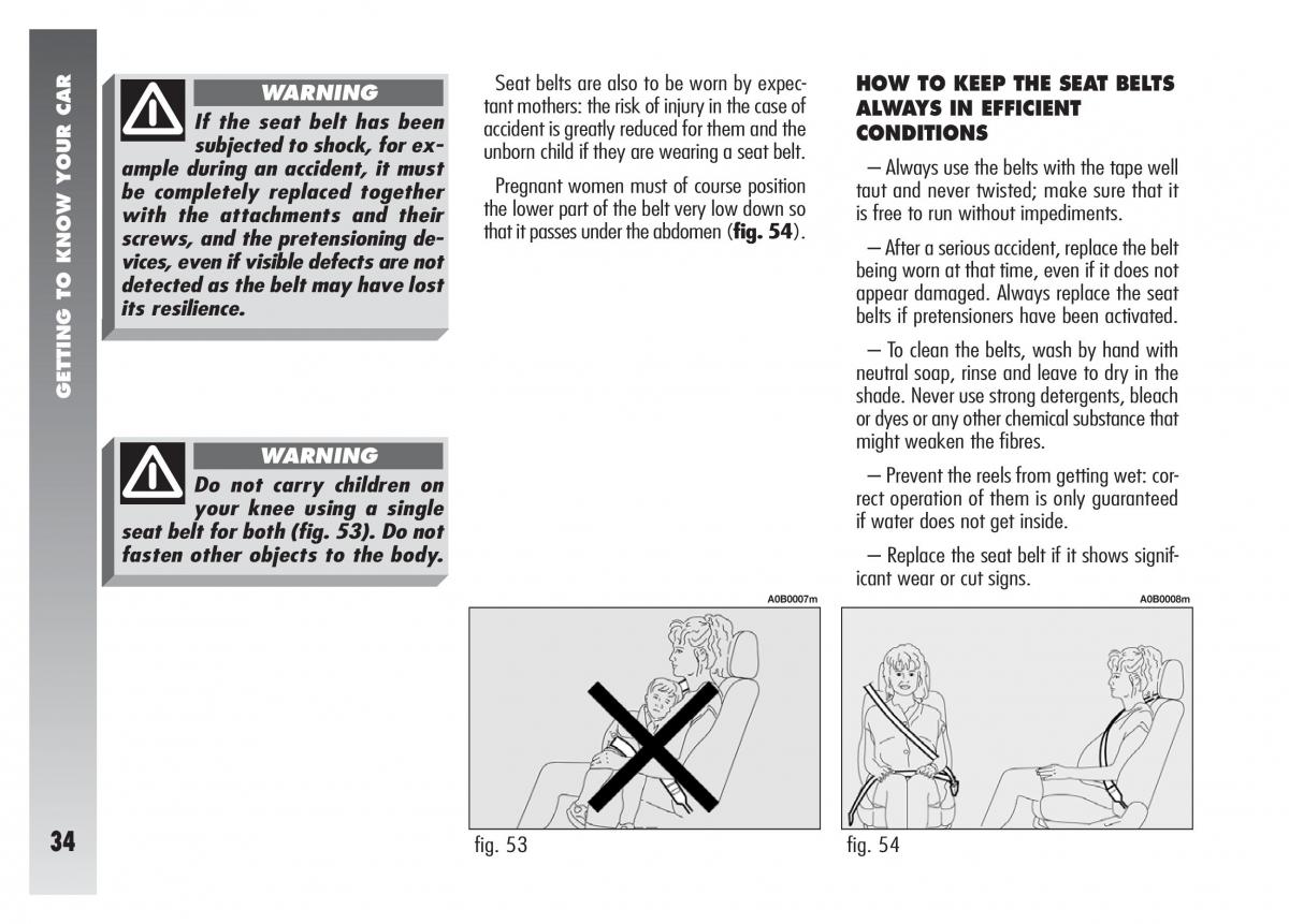 Alfa Romeo 156 owners manual / page 35