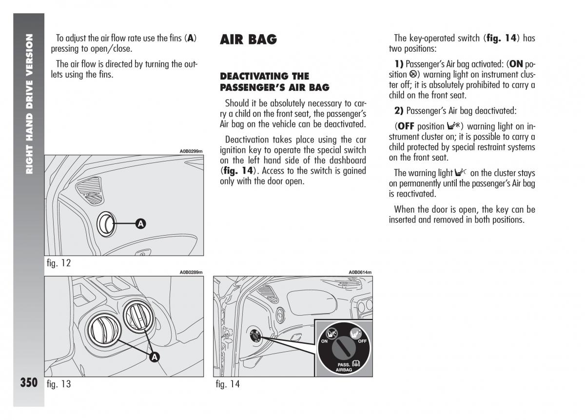 Alfa Romeo 156 owners manual / page 351