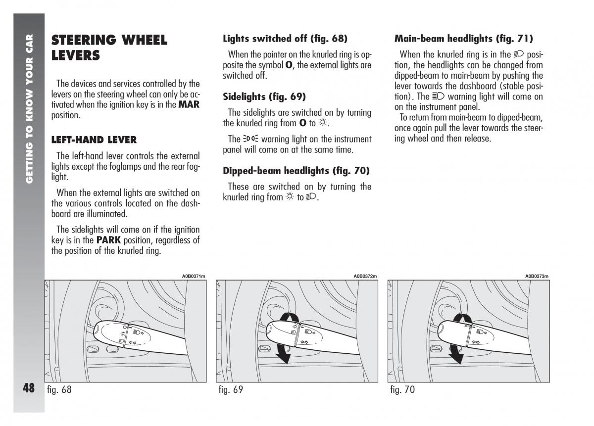 Alfa Romeo 156 owners manual / page 49