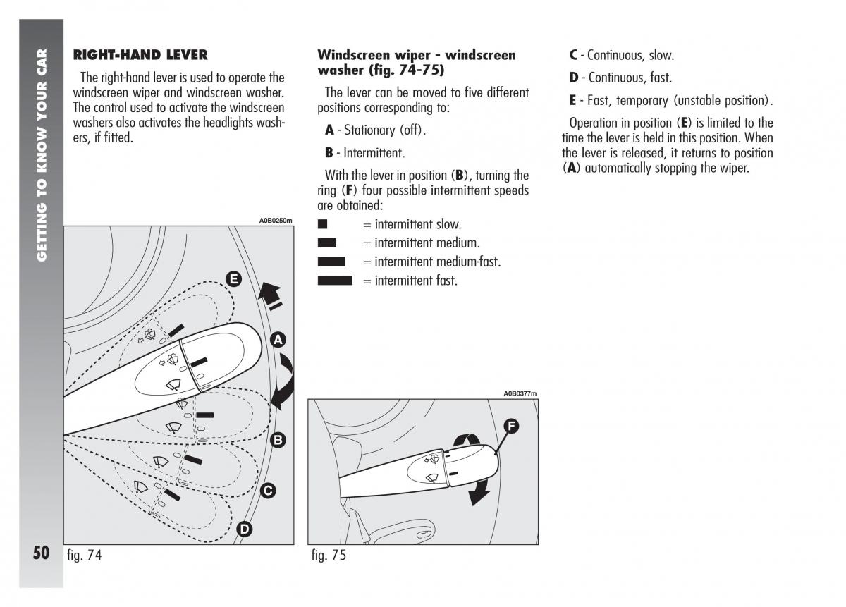 Alfa Romeo 156 owners manual / page 51