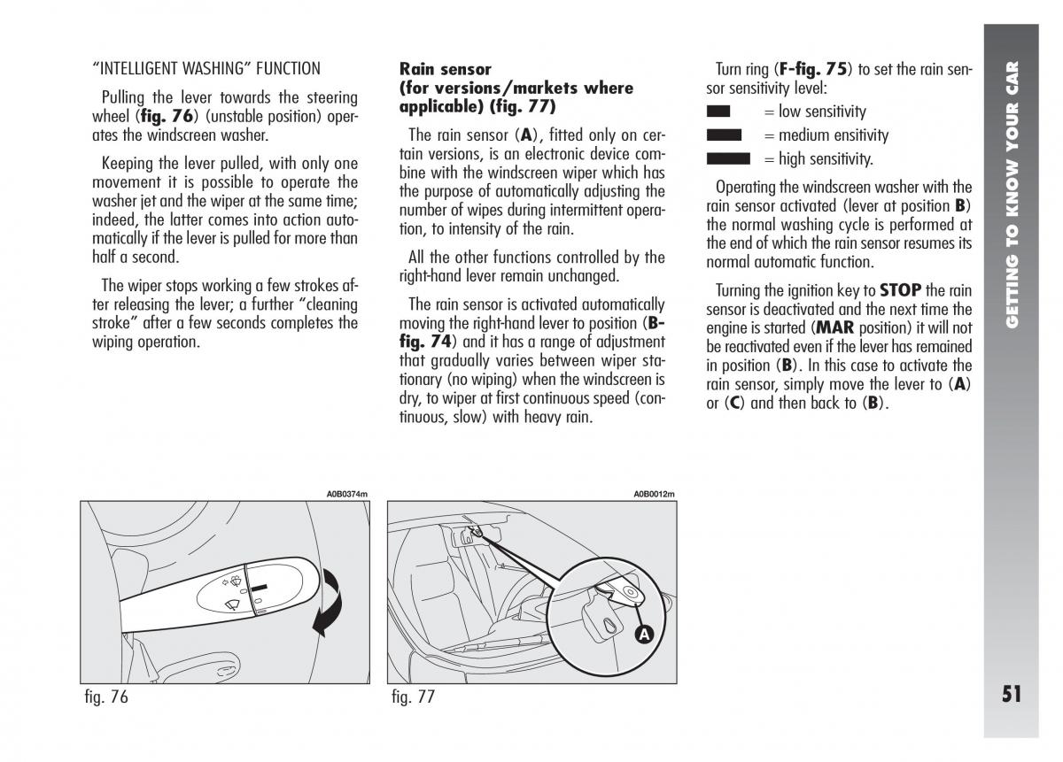 Alfa Romeo 156 owners manual / page 52