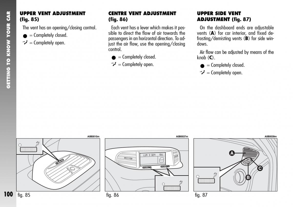 Alfa Romeo 156 GTA owners manual / page 101