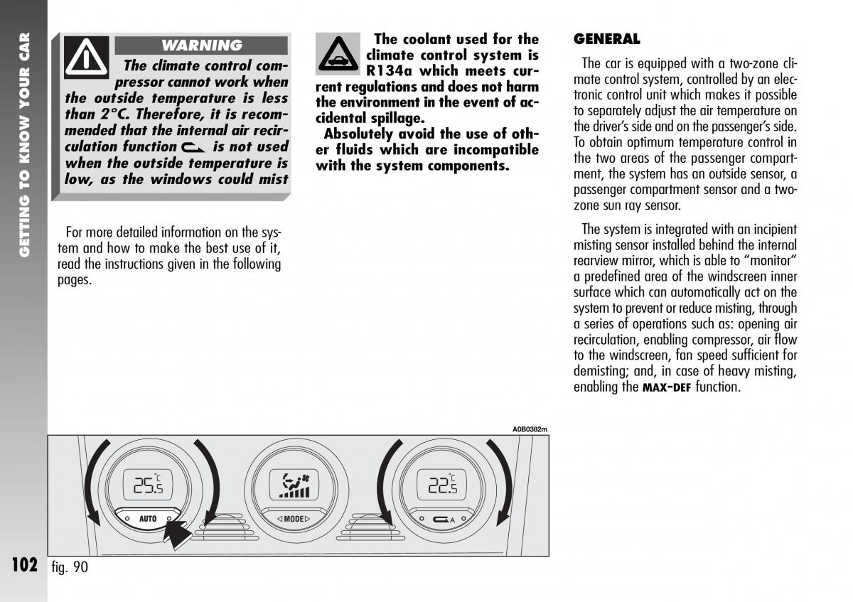 Alfa Romeo 156 GTA owners manual / page 103