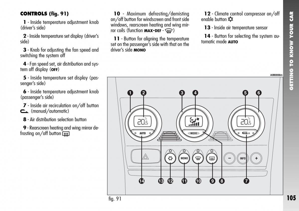 Alfa Romeo 156 GTA owners manual / page 106