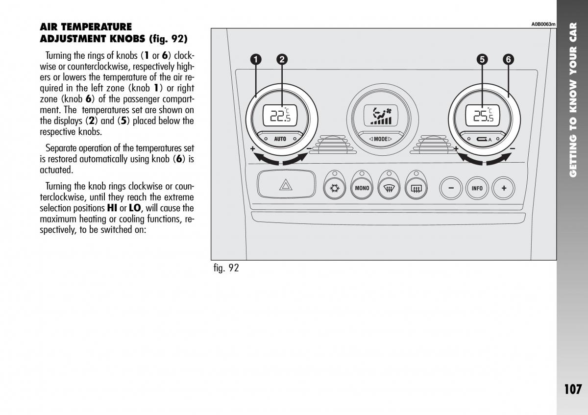 Alfa Romeo 156 GTA owners manual / page 108