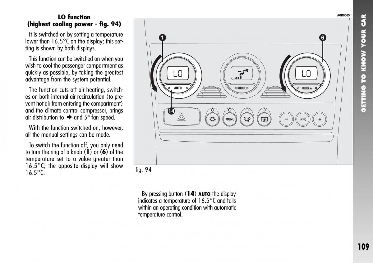 Alfa Romeo 156 GTA owners manual / page 110