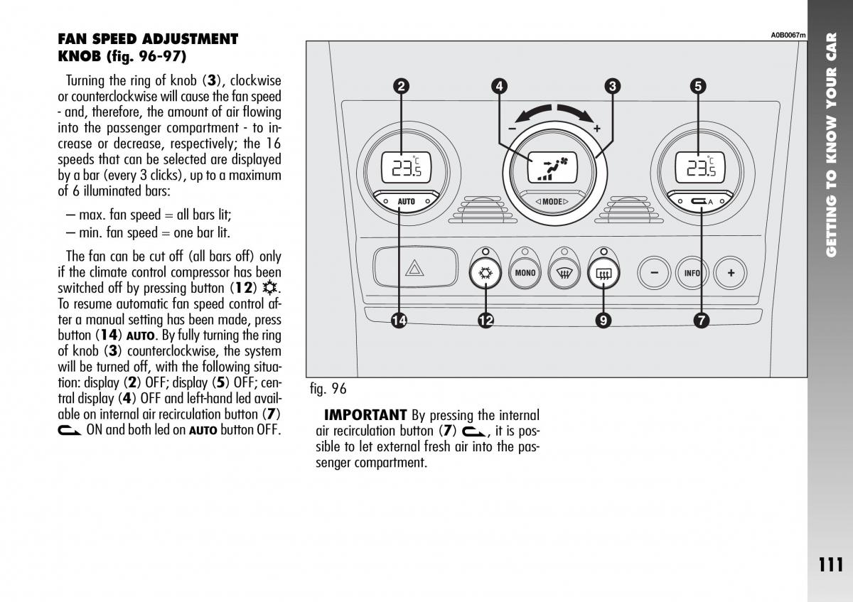 Alfa Romeo 156 GTA owners manual / page 112