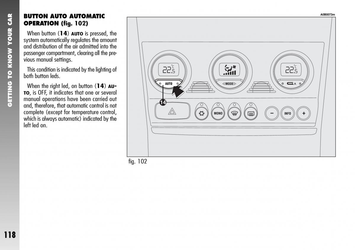 Alfa Romeo 156 GTA owners manual / page 119