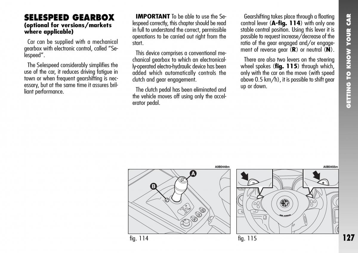 Alfa Romeo 156 GTA owners manual / page 128