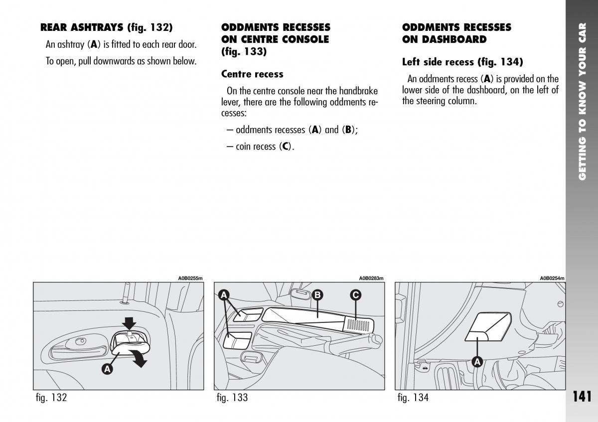 Alfa Romeo 156 GTA owners manual / page 142