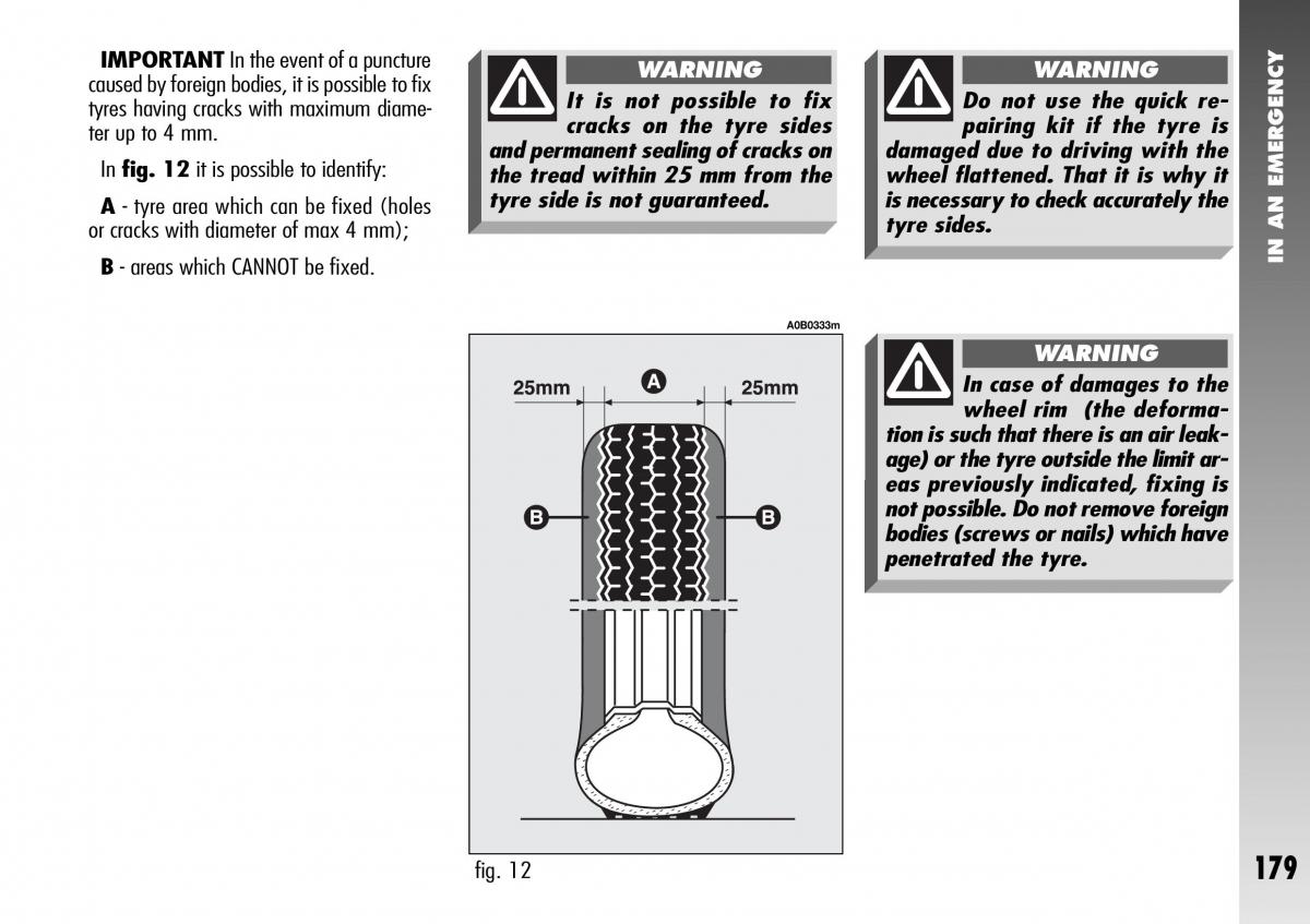 Alfa Romeo 156 GTA owners manual / page 180