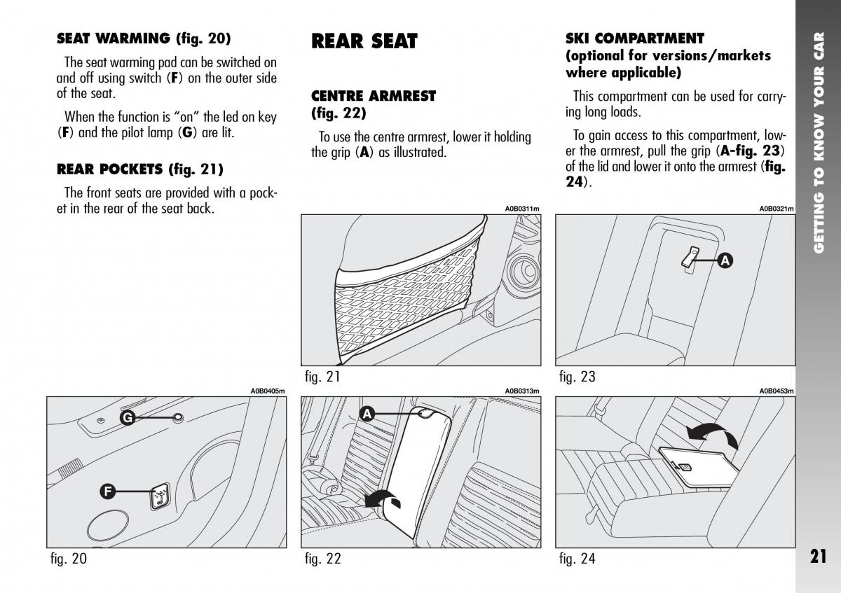 Alfa Romeo 156 GTA owners manual / page 22