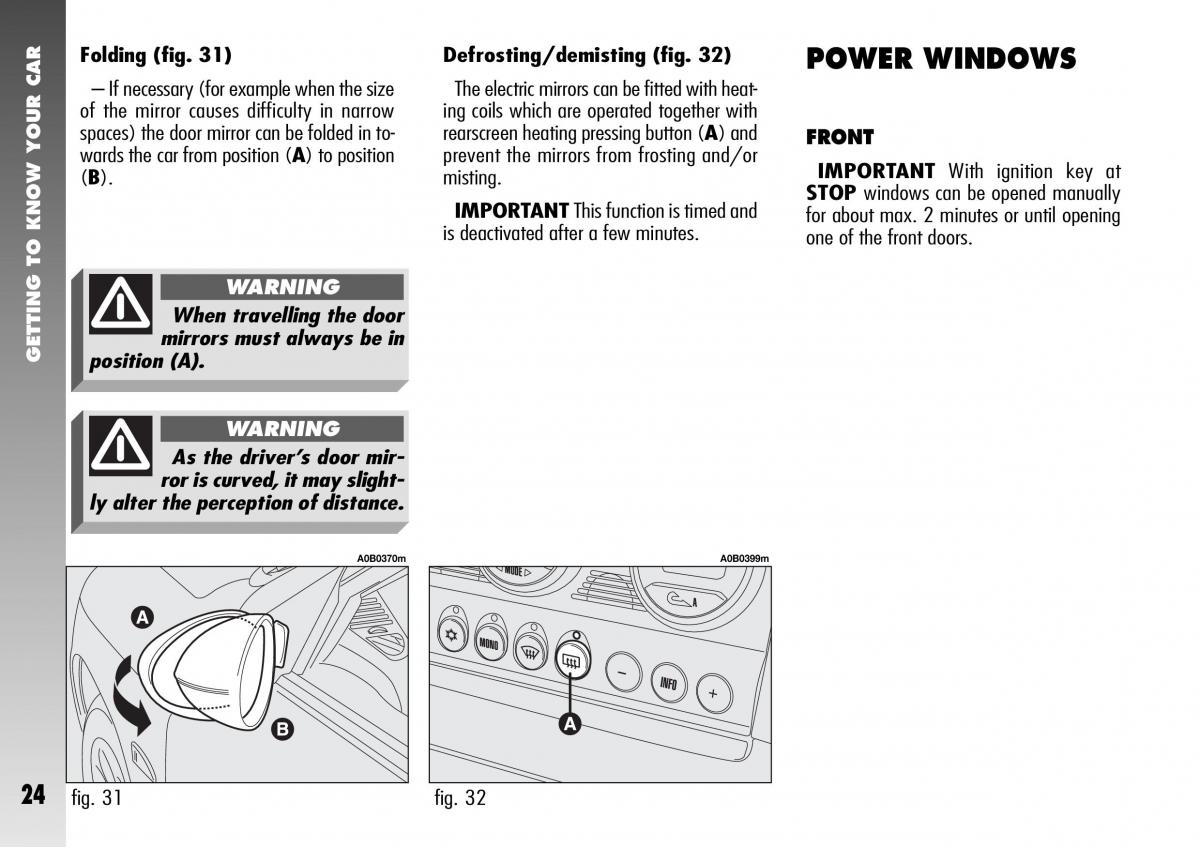 Alfa Romeo 156 GTA owners manual / page 25