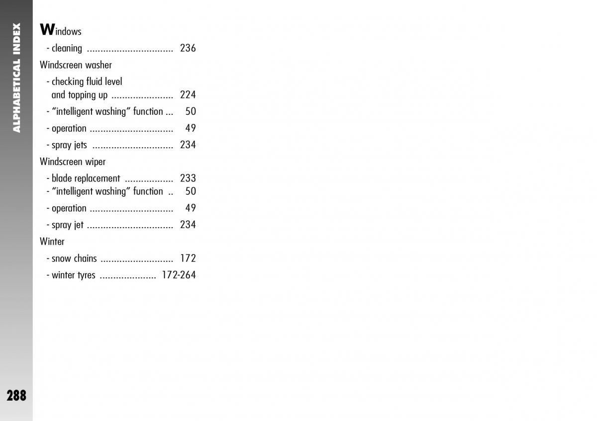 Alfa Romeo 156 GTA owners manual / page 289