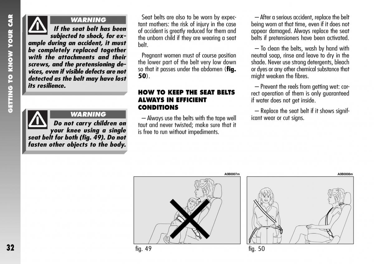 Alfa Romeo 156 GTA owners manual / page 33