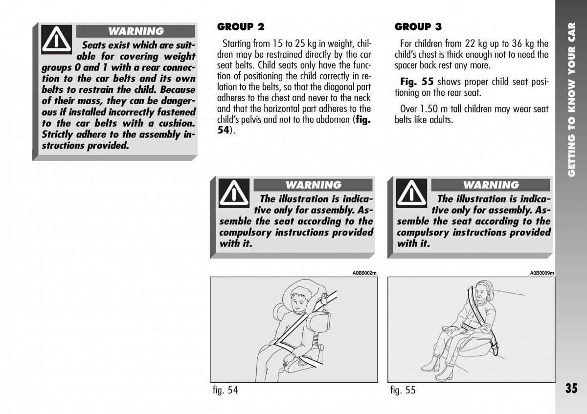 Alfa Romeo 156 GTA owners manual / page 36