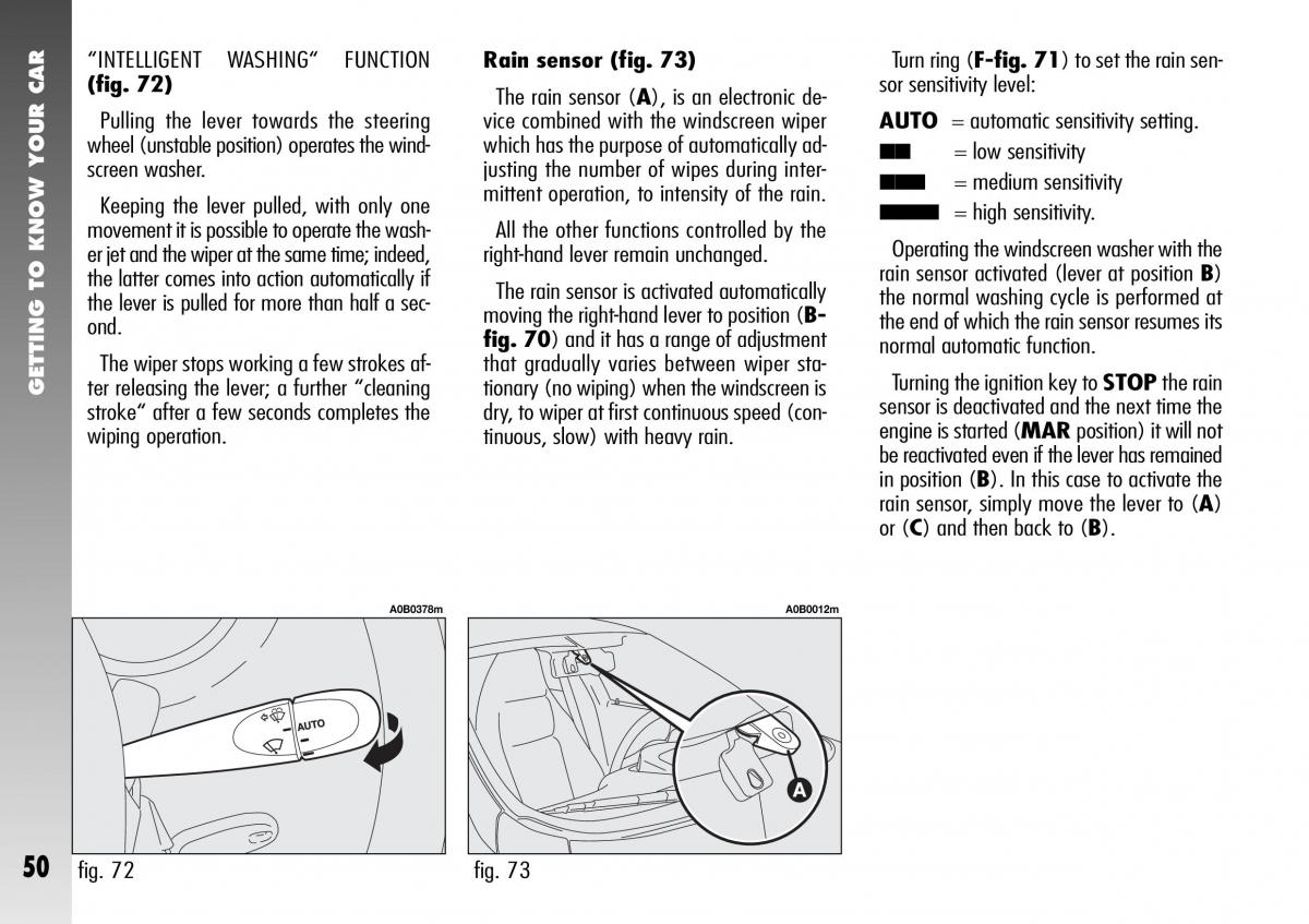 Alfa Romeo 156 GTA owners manual / page 51