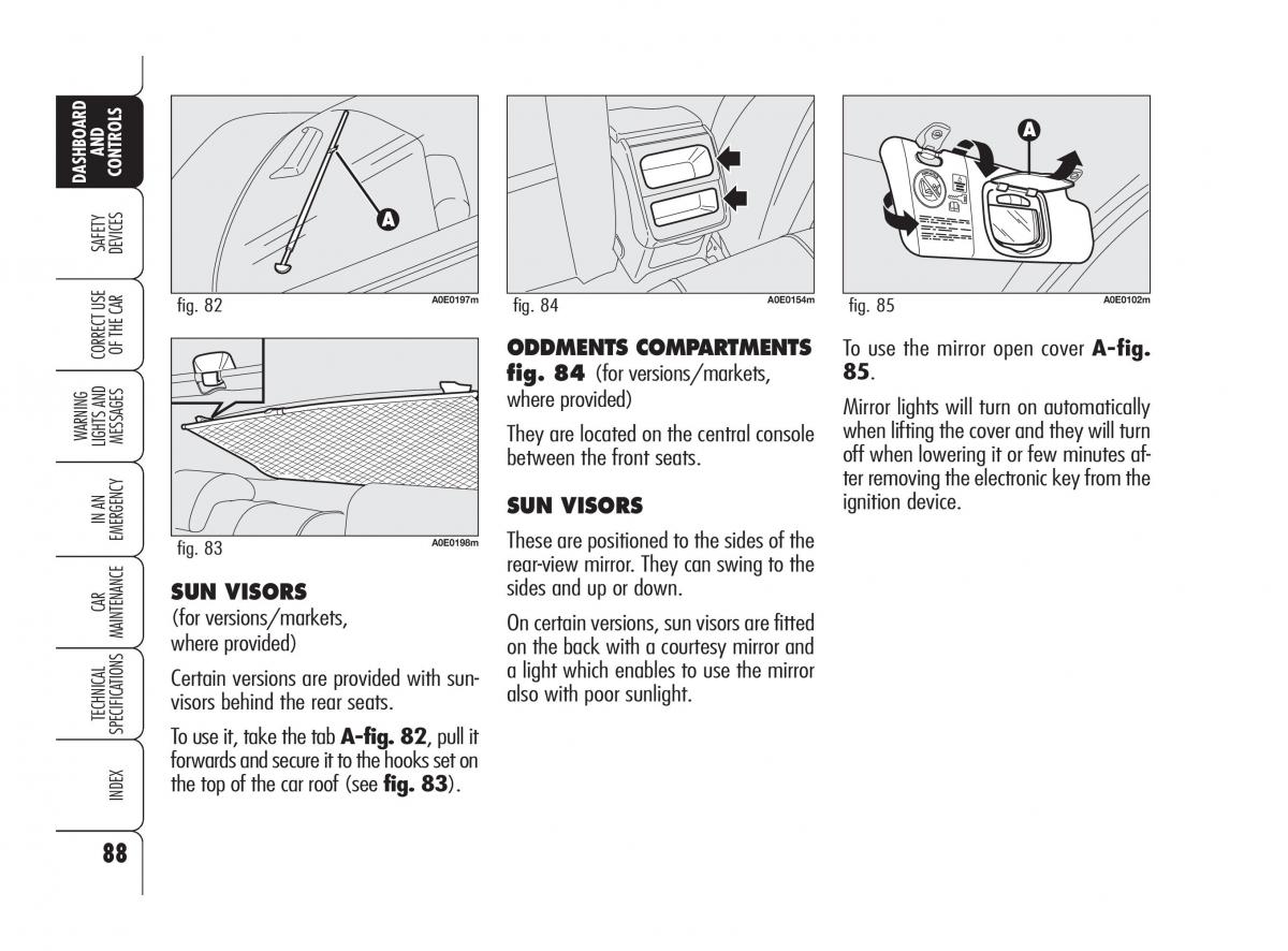 Alfa Romeo 159 owners manual / page 89