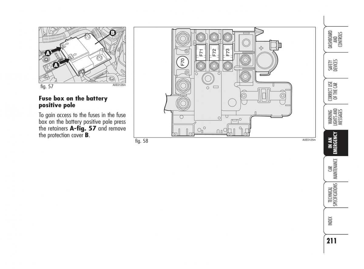 Alfa Romeo 159 owners manual / page 212