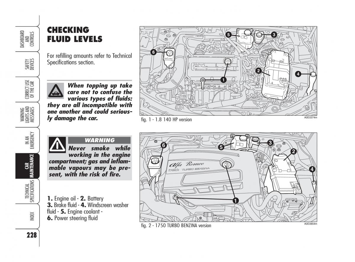 Alfa Romeo 159 owners manual / page 229