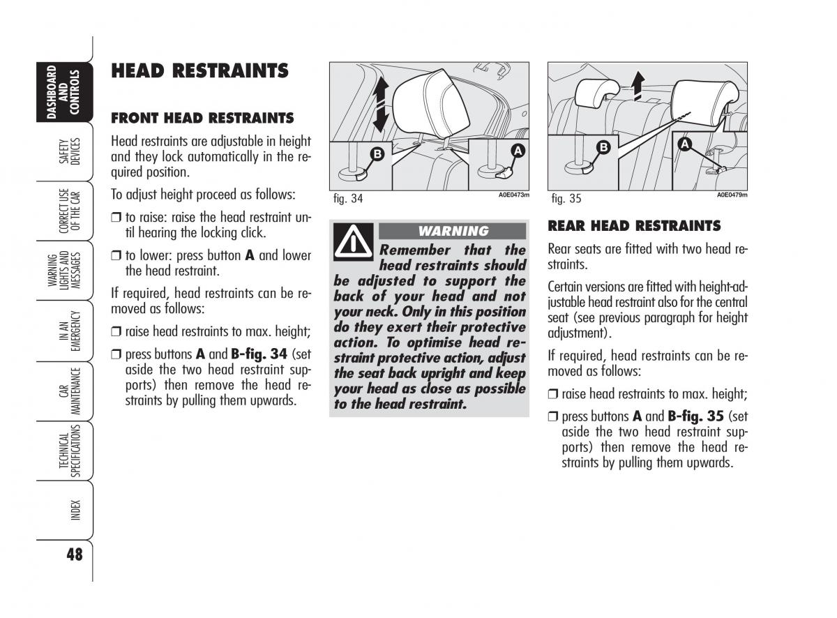 Alfa Romeo 159 owners manual / page 49