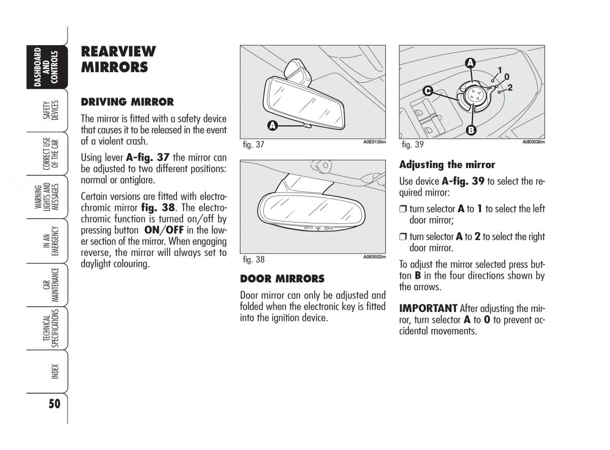 Alfa Romeo 159 owners manual / page 51