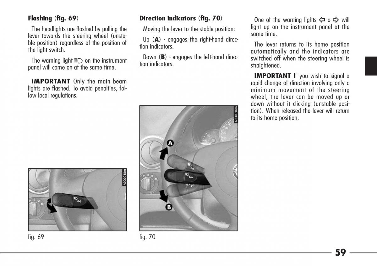 Alfa Romeo 166 owners manual / page 60