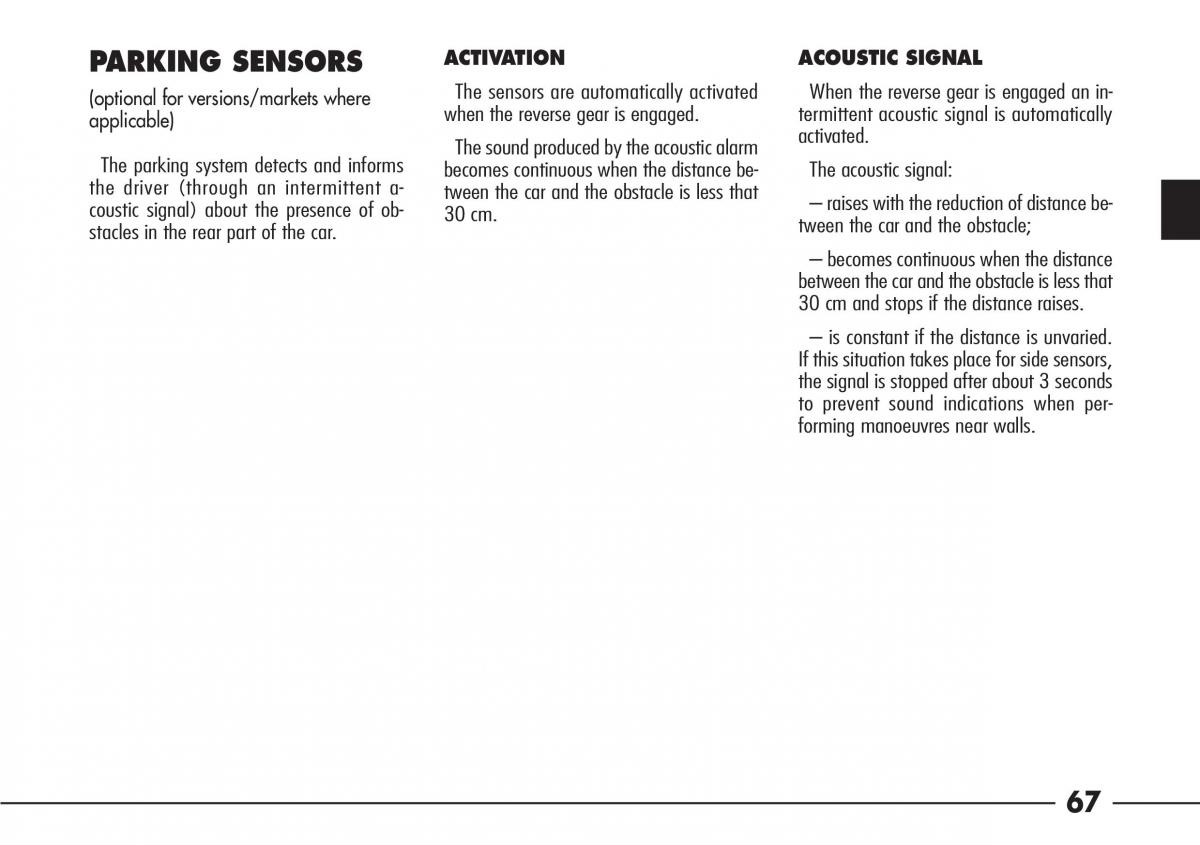 Alfa Romeo 166 owners manual / page 68