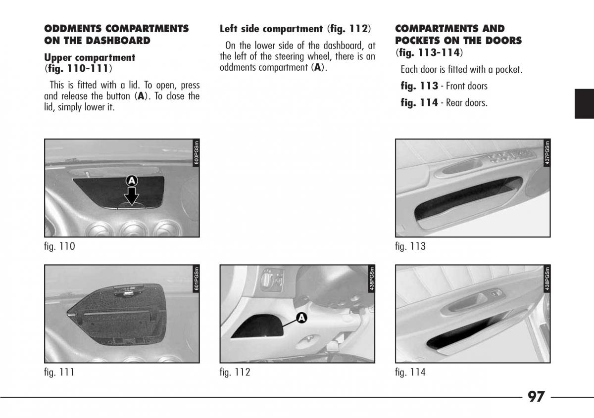 Alfa Romeo 166 owners manual / page 98