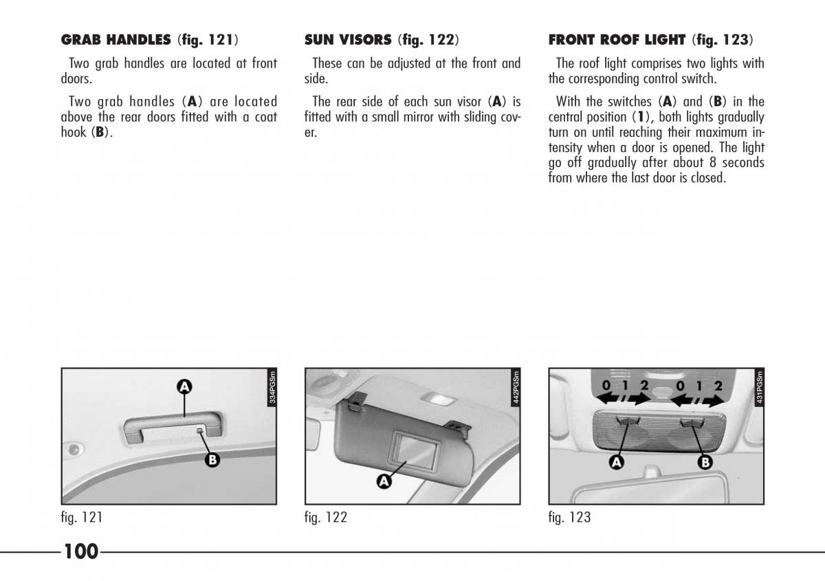 Alfa Romeo 166 owners manual / page 101