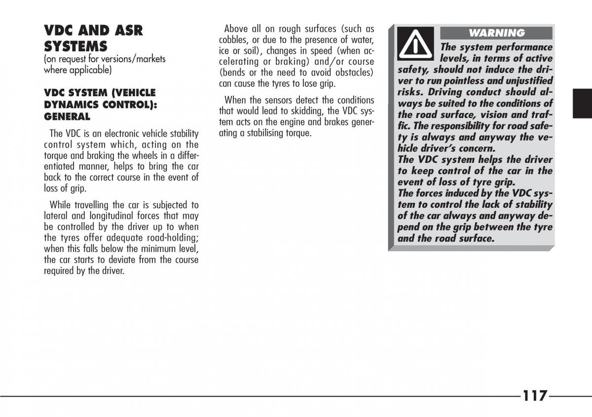 Alfa Romeo 166 owners manual / page 118