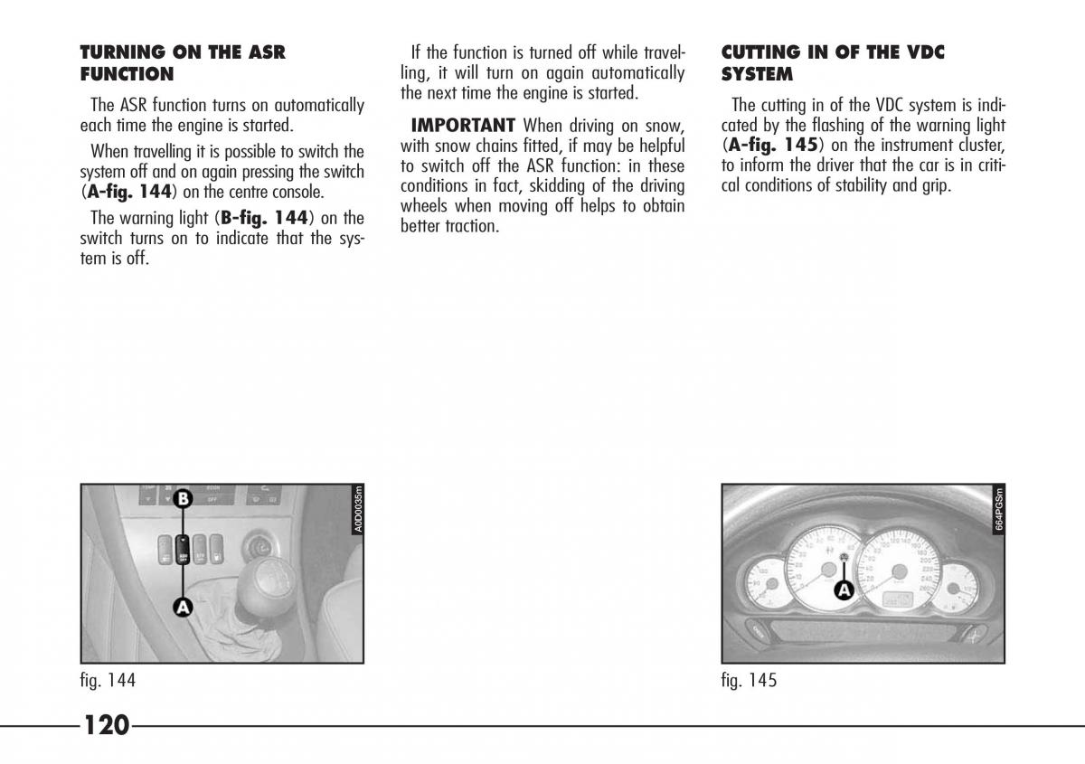 Alfa Romeo 166 owners manual / page 121