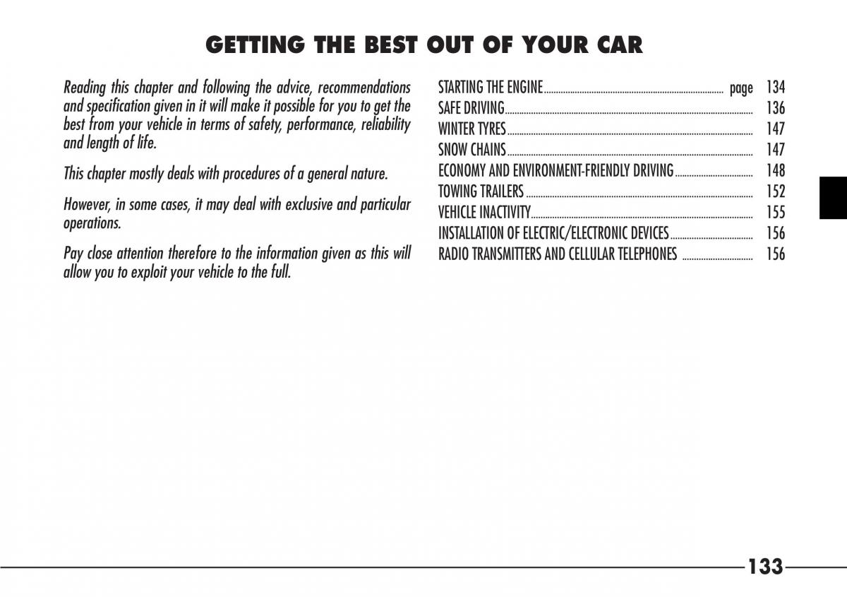 Alfa Romeo 166 owners manual / page 134