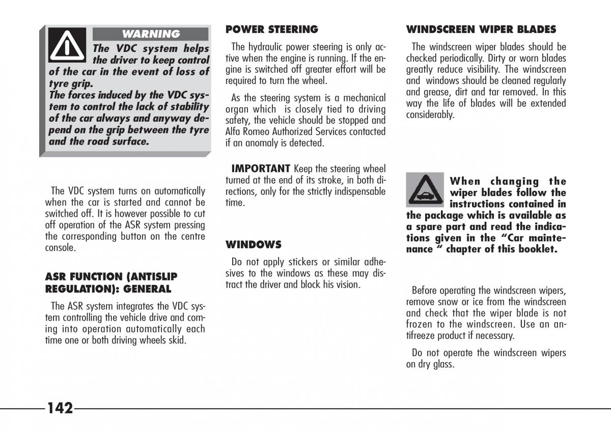 Alfa Romeo 166 owners manual / page 143