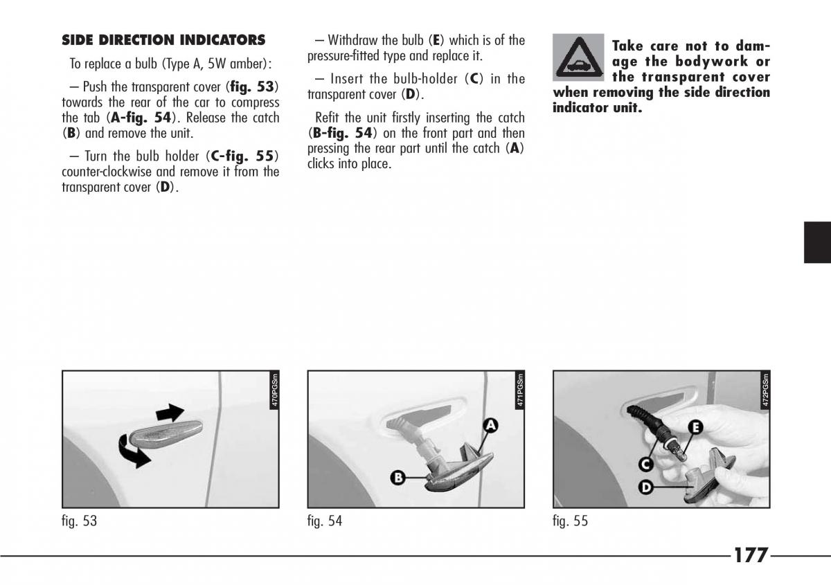 Alfa Romeo 166 owners manual / page 178