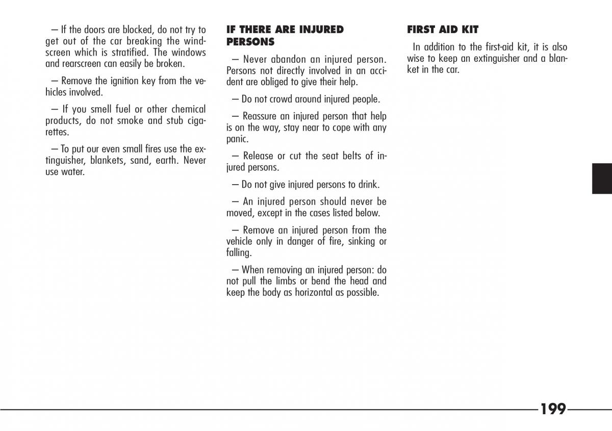 Alfa Romeo 166 owners manual / page 200