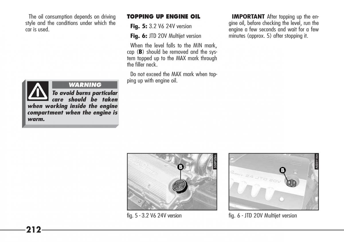 Alfa Romeo 166 owners manual / page 213